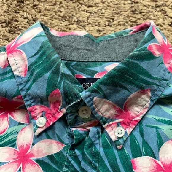 J. Crew floral print Hawaiian shirt size Small - Picture 9 of 10
